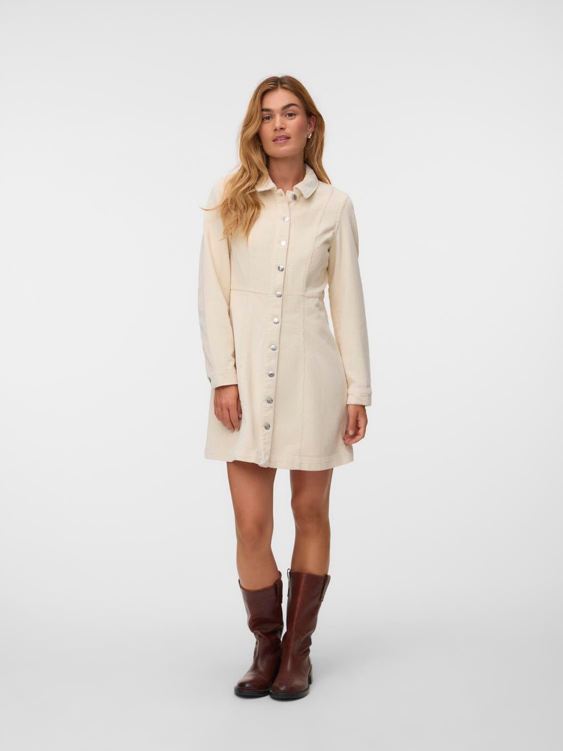 VMDAISY Short Dress - Oatmeal - VERO MODA & VILA Bergvik